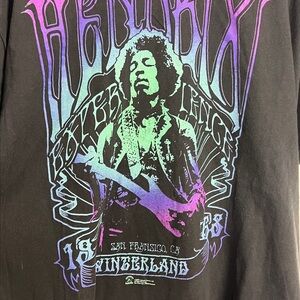 Vintage Jimmy Hendrix psychedelic t shirt On a Zion Tag Size Xxl baggy